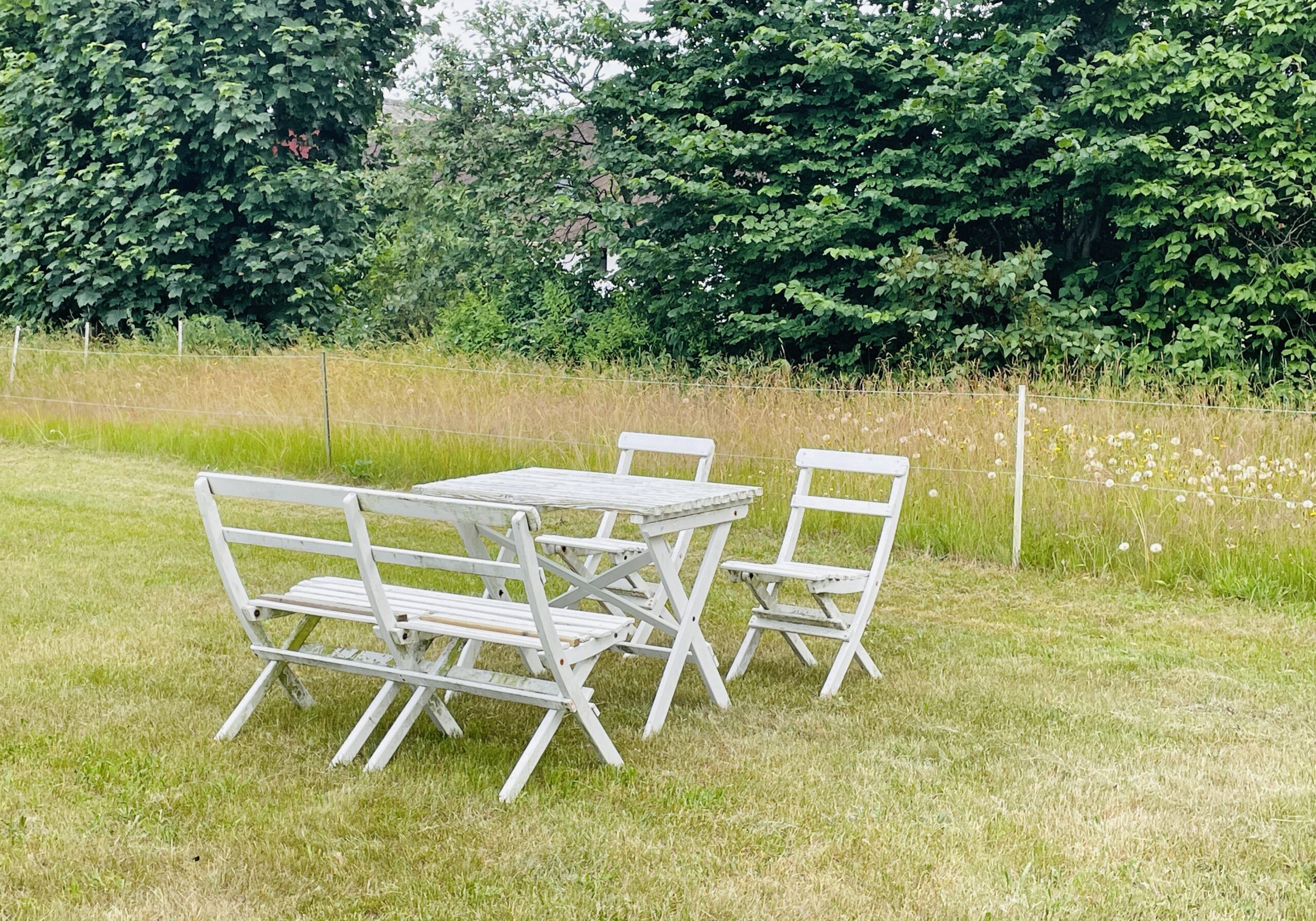 Trädgårdsmöbel ställplats